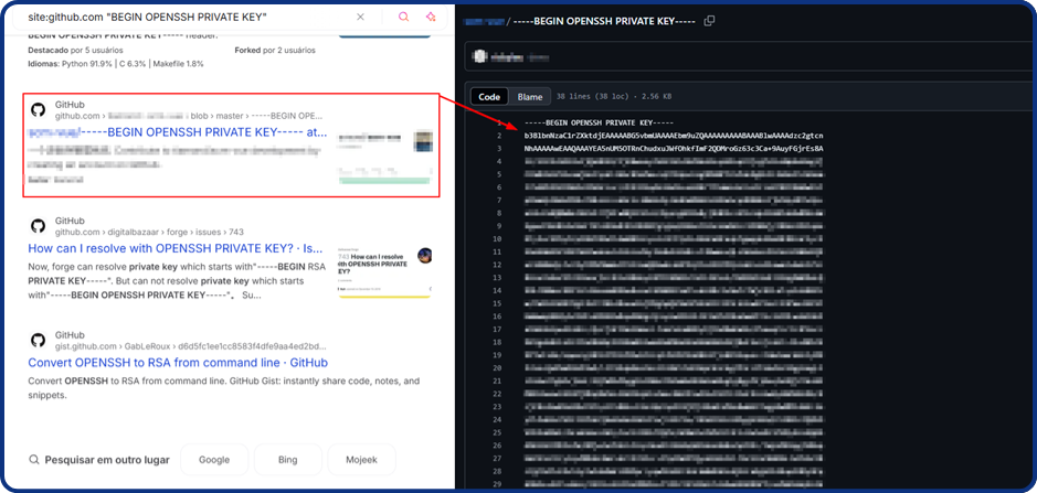 Técnicas para Identificar a Exposição de Segredos em Pentests - Exemplo de segredo encontrado 2