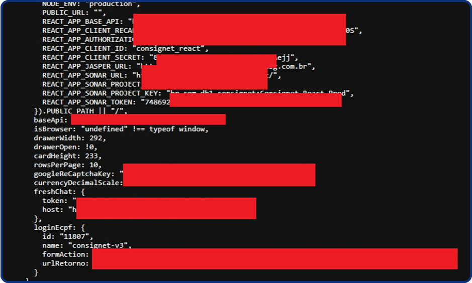 Técnicas para Identificar a Exposição de Segredos em Pentests - Exemplo de segredo encontrado em código-fonte